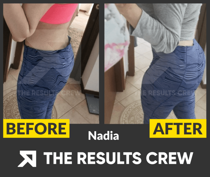 glutes exercises before and after