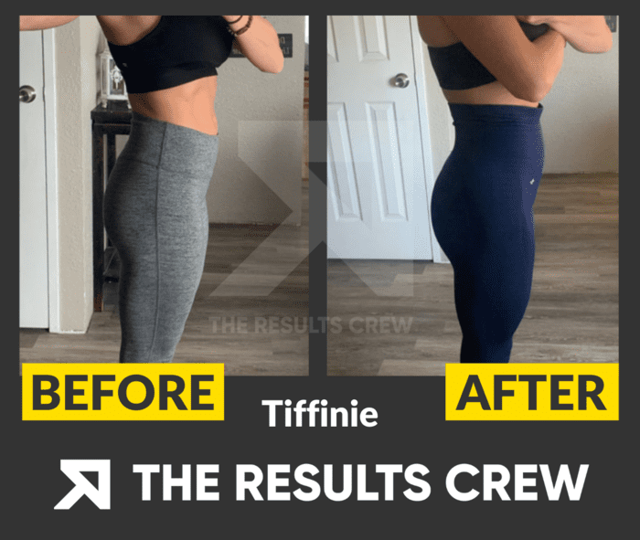 glutes exercises before and after